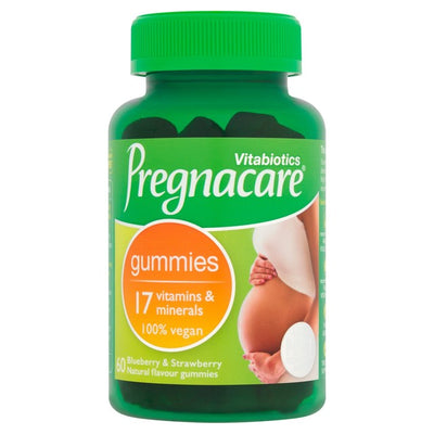 Vitabiotics Pregnacare Vegan Pregnancy Vitamin and Mineral Gummies Strawberry and Blueberry 60 Gummies