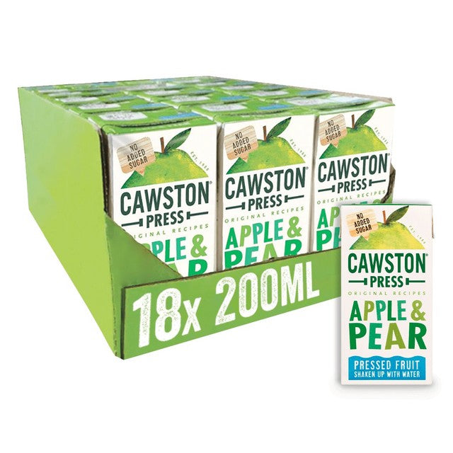 Cawston Press Apple & Pear kids juice drink 18 x 200ml - British product