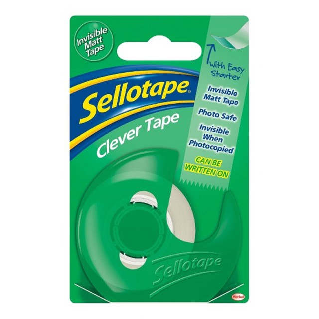 Sellotape Clever 18mm adhesive tape dispenser (British brand)