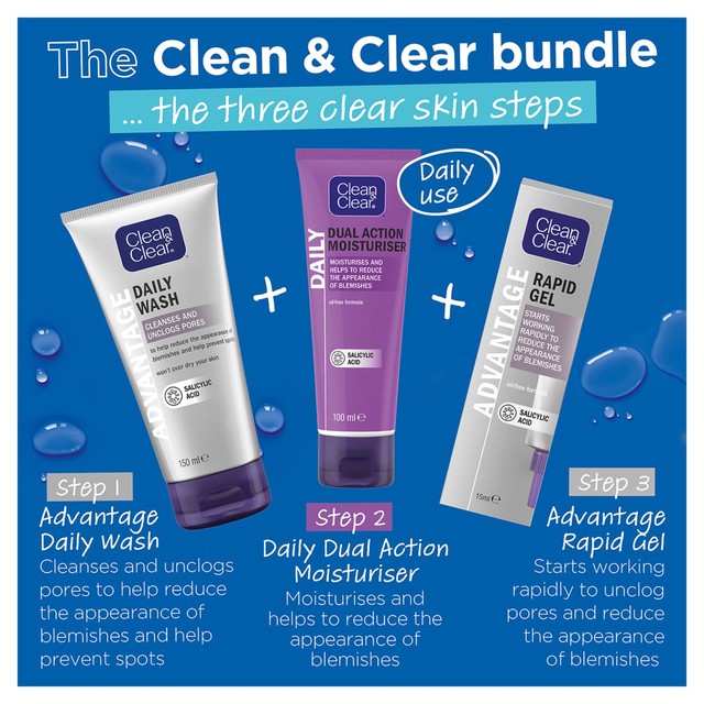 Clean & Clear Dual Action Moisturiser 100ml - British product