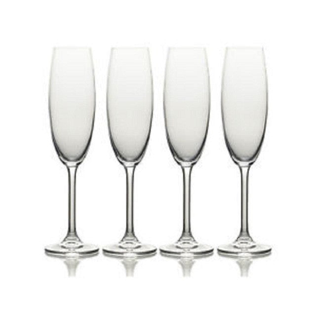 Mikasa Julie champagne flutes 8oz set of 4, imported from the UK