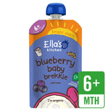 Ella's Kitchen blueberry and pear baby breakfast food pouch 100g - British product