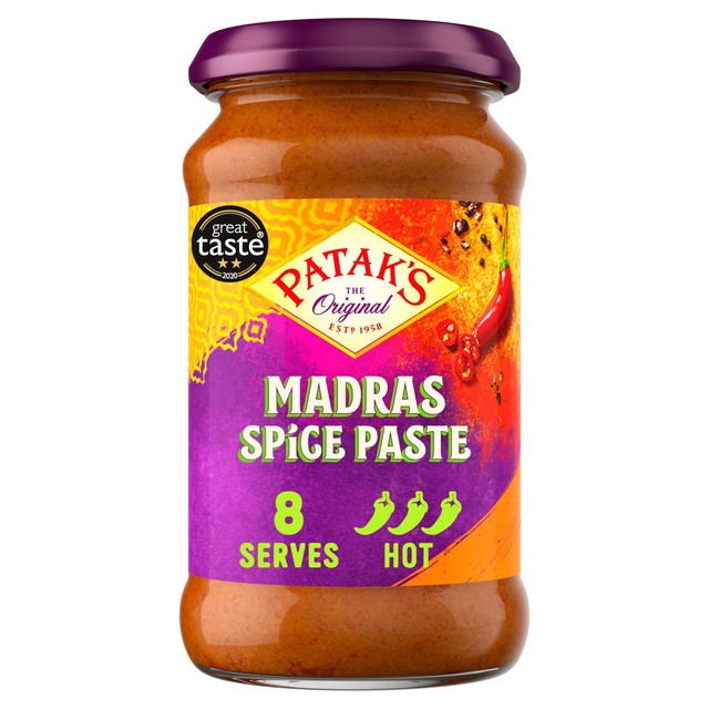 Patak's Madras spice paste 283g, imported from the UK