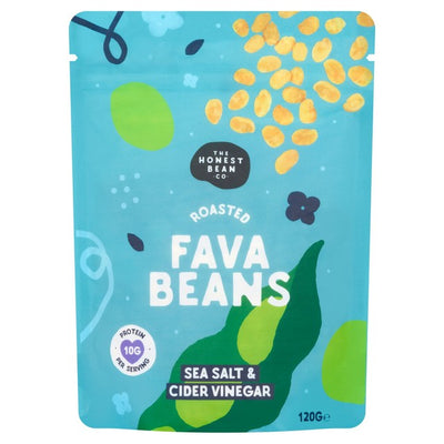 Honest Bean Roasted Fava Beans Sea Salt and Cider Vinegar Snack 120g