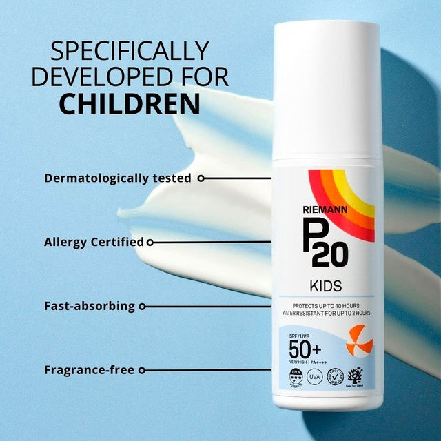 Riemann P20 kids sun cream SPF 50+ 100ml, imported from the UK