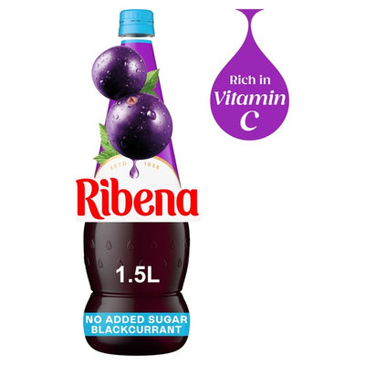 Ribena Light Blackcurrant No Added Sugar Squash Drink 1.5L