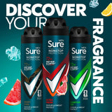 Sure men's antiperspirant deodorant spray Ultra Fresh 150ml (British brand)