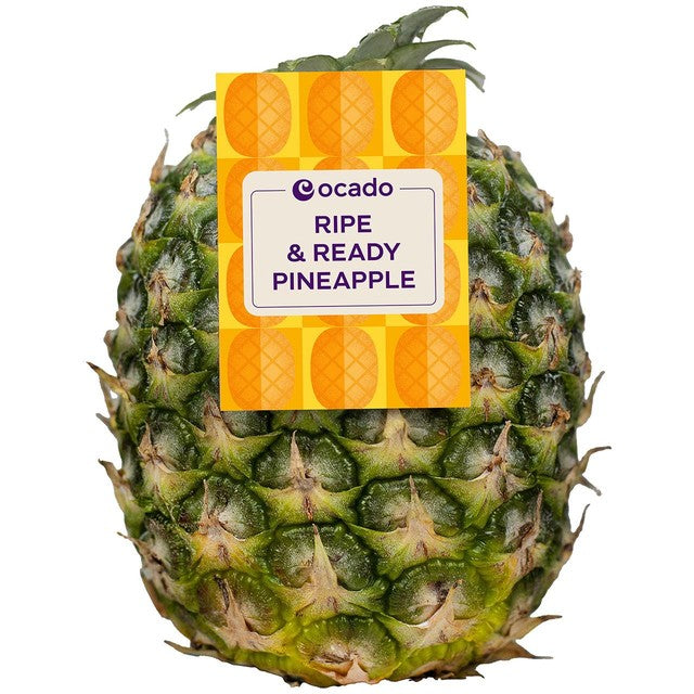 Ocado Ripe & Ready Crownless Pineapple 950g, imported from the UK
