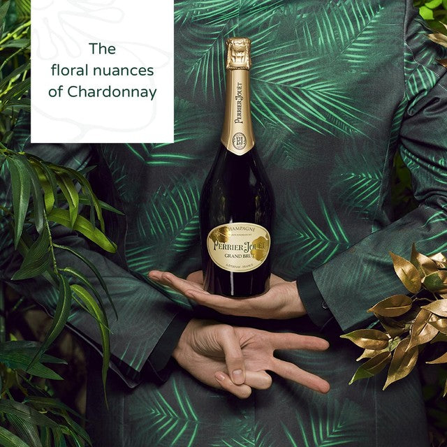 Perrier-Jouet Champagne Grand Brut Non-Vintage Half Bottle, imported from the UK