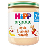 HiPP Organic apple and banana crumble baby food 160g, UK version