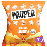 Propercorn mature cheddar popcorn 6x10g multipack, imported from the UK