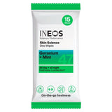 INEOS Deodorant Wipes Geranium Mint 15 Pack, UK version