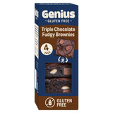 Genius triple chocolate brownies 4 pack, UK version