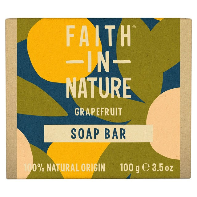Faith In Nature grapefruit soap bar 100g - British product