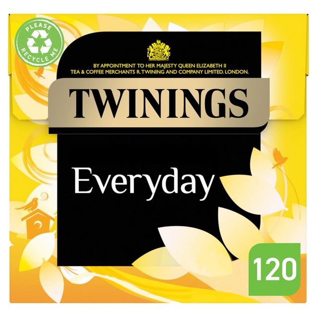 Twinings Everyday black tea bags 120 count (British brand)