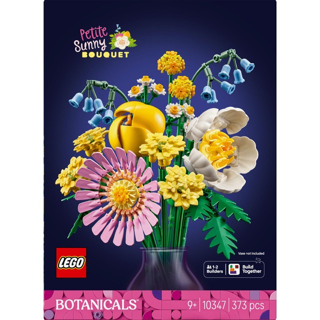 LEGO Botanicals Petite Sunny Bouquet building set 373 pieces, UK version