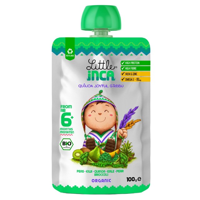 Little Inca organic quinoa baby food pouch 100g, imported from the UK