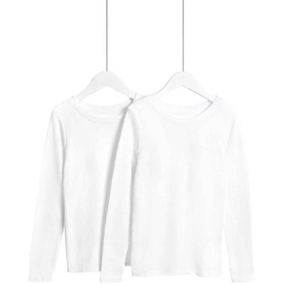 M&S Thermal Top for Children 9-10 Years White 2 Pack