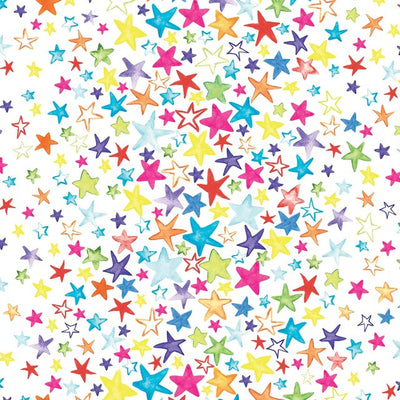Deva Designs Painted Stars gaveinnpakningsark, 2 ark, 50 cm x 70 cm