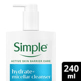Simple Hydrate+ Micellar Cleansing Gel 240ml (British brand)