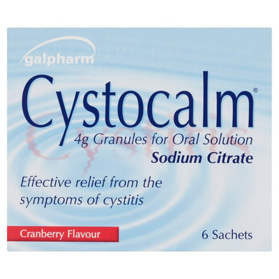 Galpharm Cystocalm Sachets Cranberry Flavour Cystitis Relief 6 Pack