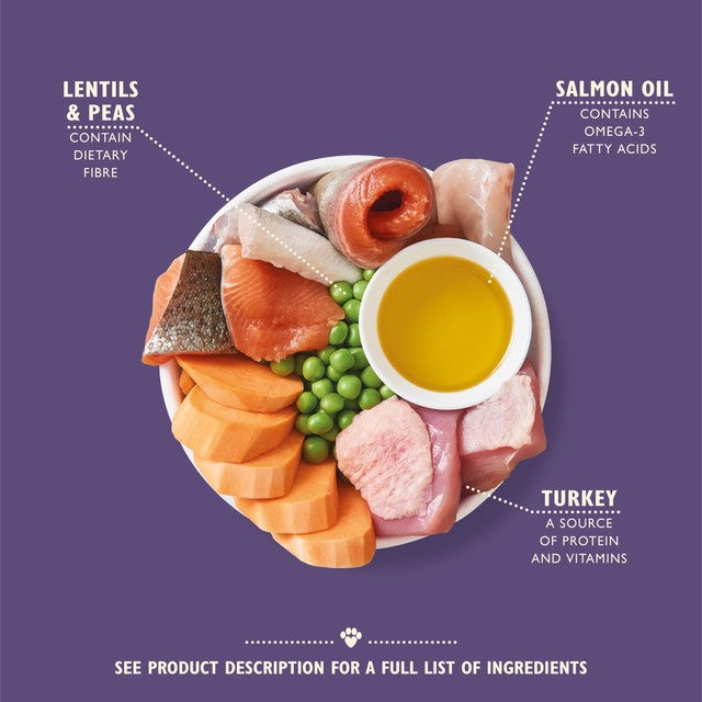 Lily's Kitchen Turkey & Trout Senior Recipe dry dog food 2.5kg, UK version