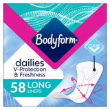Bodyform long panty liners 58 pack - British product