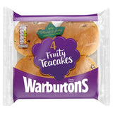 Warburtons fruity teacakes 4 per pack (British brand)