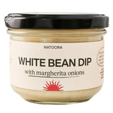 Natoora white bean dip with Margherita onions 185g, imported from the UK