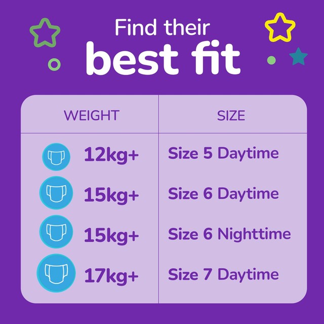 Huggies Pull-Ups Night Time Unisex Training Nappy Pants Size 6 MEGA, UK version