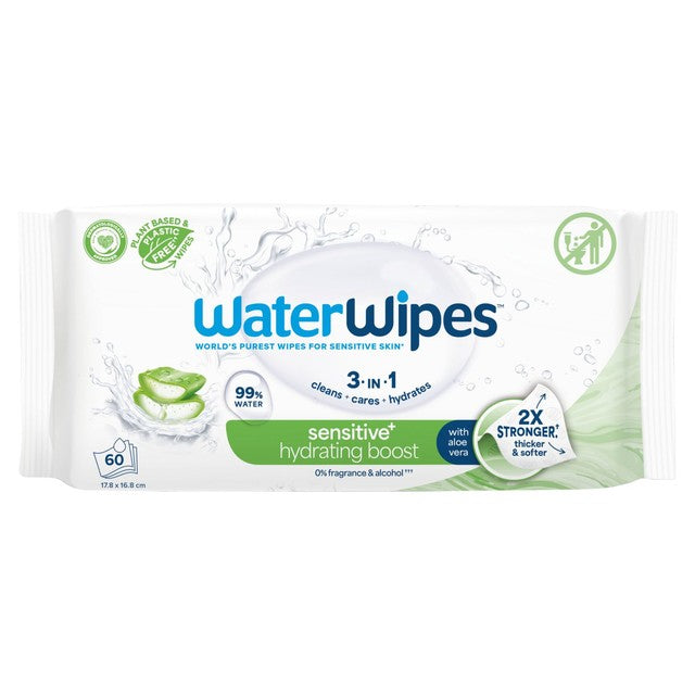 WaterWipes Hydrating Clean Baby Wipes 60 wipes (British brand)