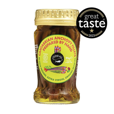Fish 4 Ever Anchovy Fillets in Extra Virgin Olive Oil 95g