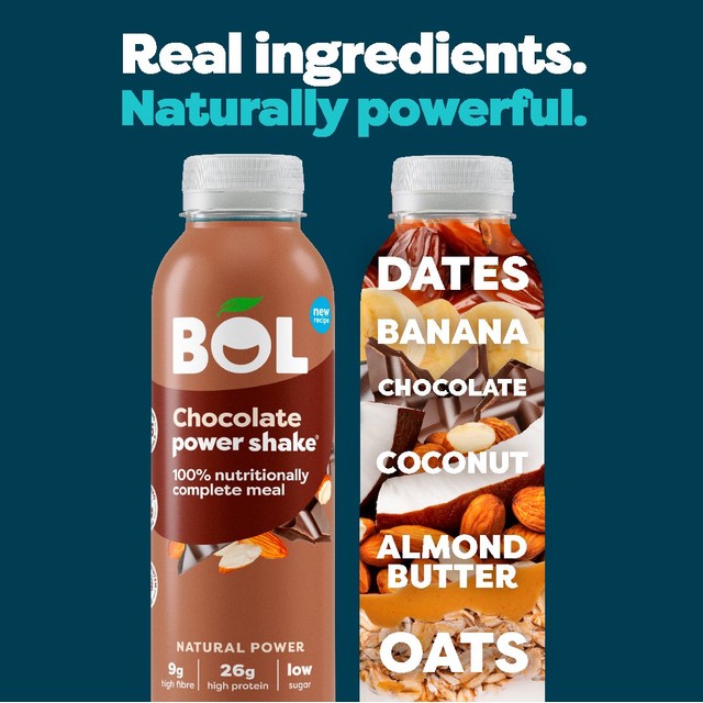 BOL Chocolate Power Shake 410g - British product