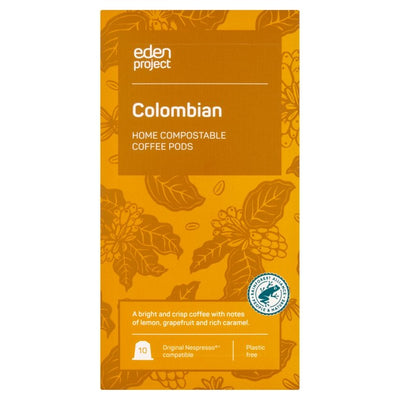 Eden Project Home Compostable Nespresso Capsules Colombia Single Origin Coffee Capsules 10 per pack