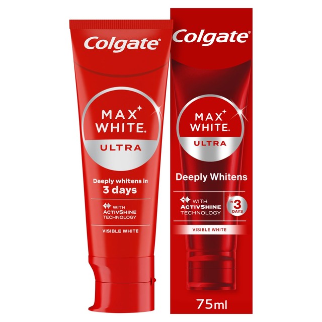 Colgate Max White whitening toothpaste 75ml - British product