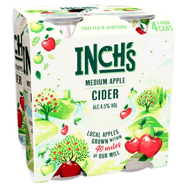 Inch's Apple Cider Cans 4 x 440ml, UK version