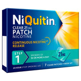 NiQuitin CQ 21mg Clear Patch Step 1, imported from the UK