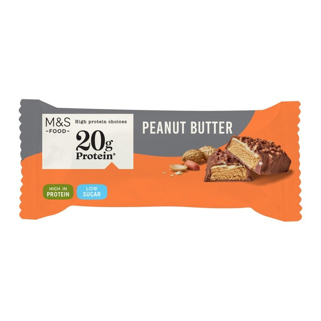 M&S peanut butter chocolate protein bar 55g, imported from the UK