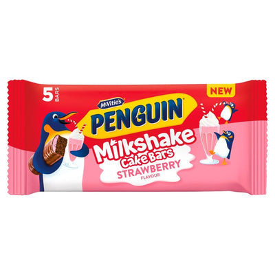 McVitie's Penguin Strawberry Milkshake Cake Bar