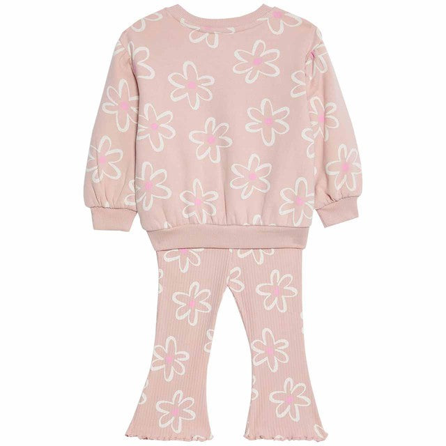 M&S floral baby outfit set pink 3-6 months, imported from the UK