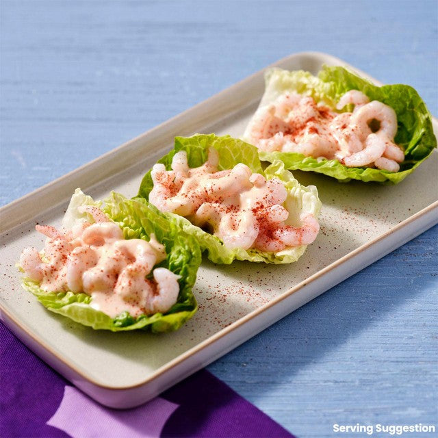 Ocado MSC Cooked Cold Water Prawns 150g, imported from the UK