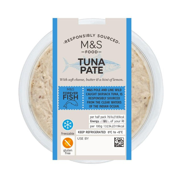 M&S tuna pate with lemon 115g, imported from the UK
