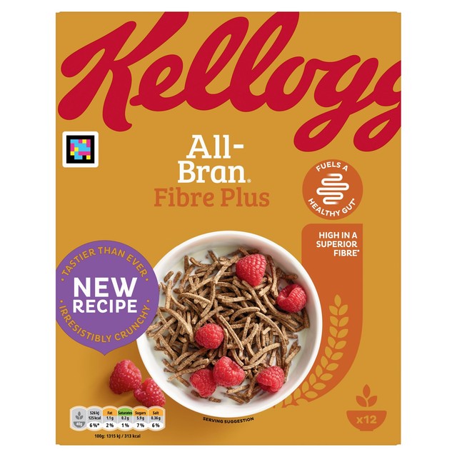 Kellogg's All-Bran Fibre Plus cereal 500g, UK version