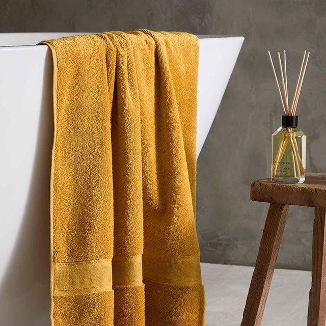 M&S pure cotton face towels dark ochre, imported from the UK