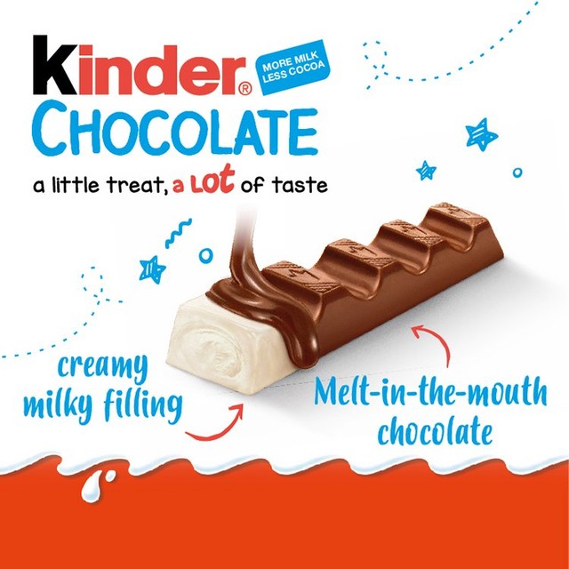 Kinder Chocolate Mini Bars 200g, UK version