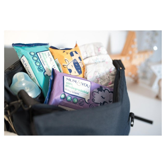 Mum & You 100% biodegradable baby wipes multipack, fragrance free, 336 wipes, imported from the UK