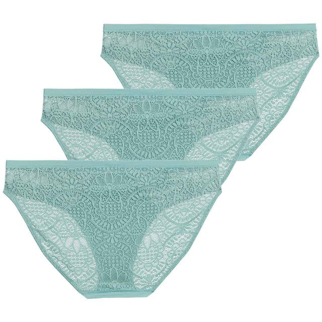 M&S High Leg Knickers Teal Size 10, UK version