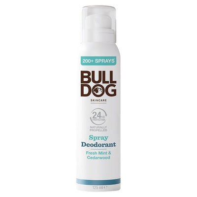 Bulldog Fresh Mint & Cedarwood Naturally Propelled Deodorant Spray