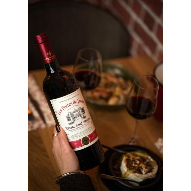 Lussac Porte de Lussac Saint Emilion Bordeaux red wine 75cl, imported from the UK
