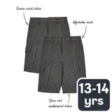 M&S Grey Cargo Shorts 13-14 Years, imported from the UK
